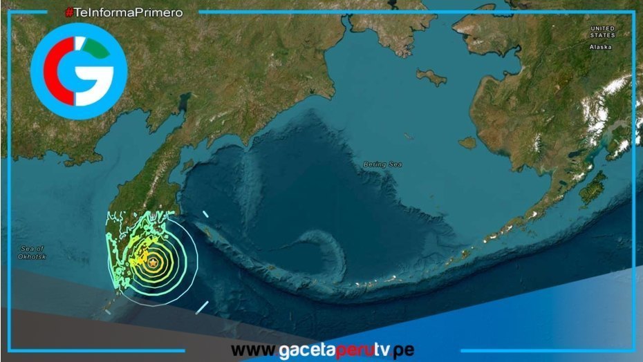Registran terremoto magnitud 7.8 frente a costa de Rusia
