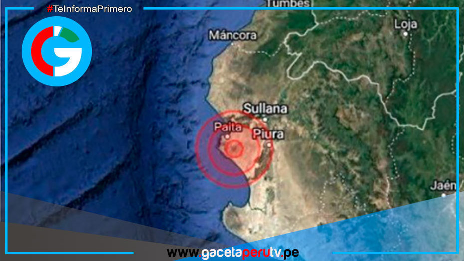 Sismo de magnitud 4.1 se registra en Piura