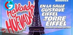 Luna y Mendoza llevan Hablando Huevadas a la Torre Eiffel