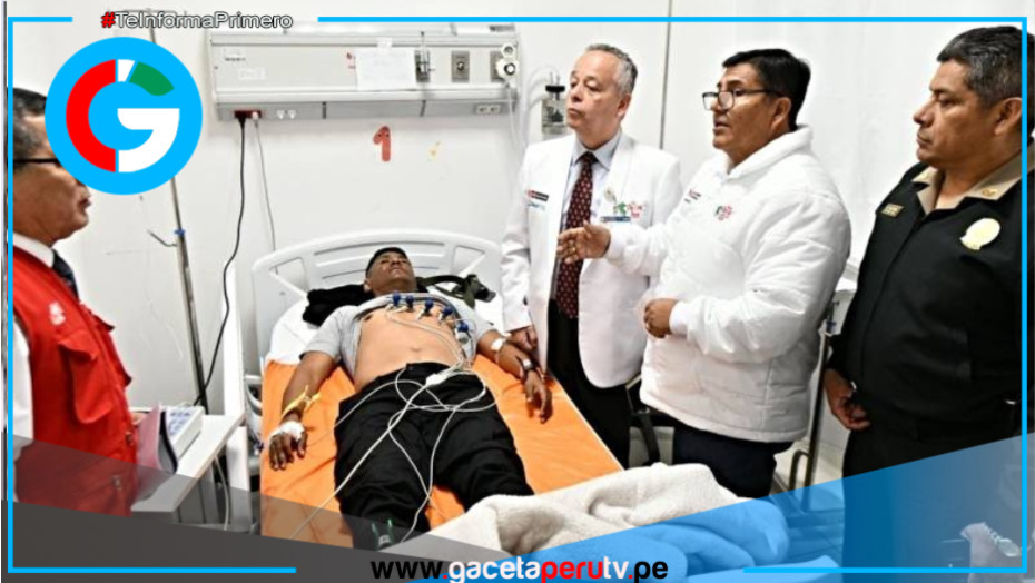 Ministro del Interior visita a policías lesionados en manifestaciones y anuncia respaldo institucional urgente