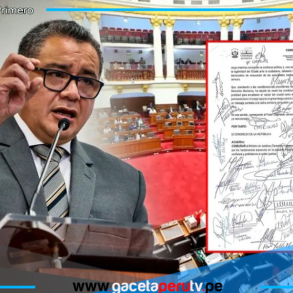 Presentan moción de censura contra Juan José Santiváñez con respaldo de 35 congresistas