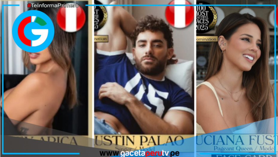 Ocho peruanos nominados a “Los 100 rostros más bellos del mundo 2025”