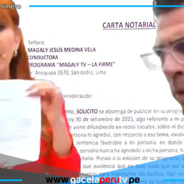 Gustavo Salcedo amenaza a Magaly Medina con carta notarial por agresión revelada