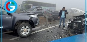 Accidente en Pasamayo deja 12 heridos tras choque múltiple