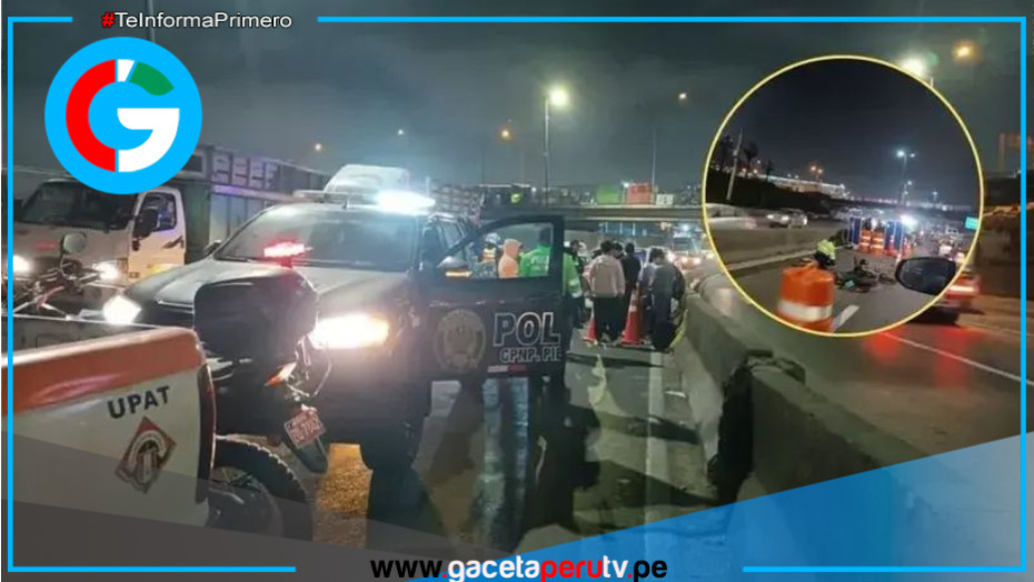 Motociclista muere tras chocar con tráiler en la Vía de Evitamiento, deja hijo huérfano
