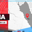 Temblor de magnitud 3,8 se registró esta mañana a 20 km al oeste de Mala