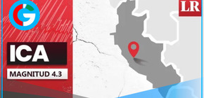 Temblor de magnitud 4,3 se sintió esta madrugada en Nazca (Ica), reporta el IGP