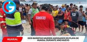 Dos bañistas mueren ahogados en playa de Huaral durante Año Nuevo