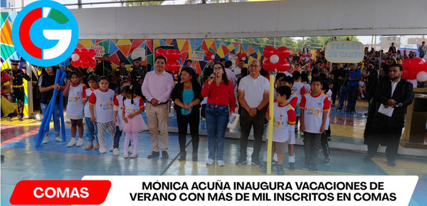 Mónica Acuña inaugura Vacaciones de Verano con más de mil inscritos en Comas