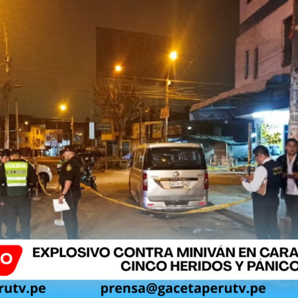 Explosivo contra miniván en Carabayllo deja cinco heridos y pánico