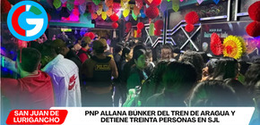 PNP allana búnker del Tren de Aragua y detiene treinta personas en SJL