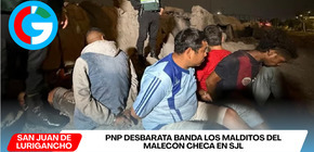 PNP desbarata banda Los Malditos del Malecón Checa en SJL