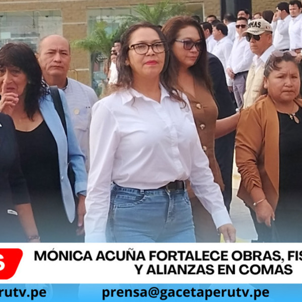 Alcaldesa Mónica Acuña fortalece obras, fiscalización y alianzas en Comas