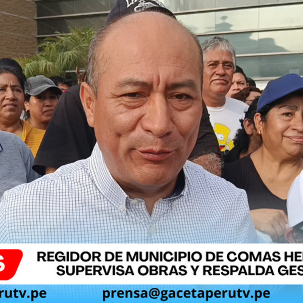 Regidor de Municipio de Comas Henry Vilchez supervisa obras y respalda gestión edil