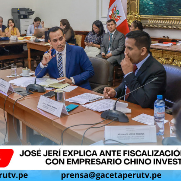 José Jerí explica ante Fiscalización reuniones con empresario chino investigado