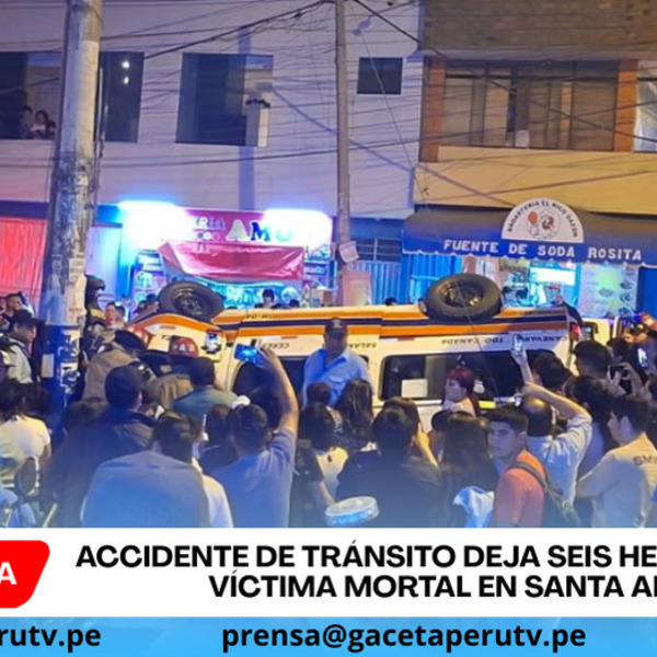 Accidente de tránsito deja seis heridos y una víctima mortal en Santa Anita