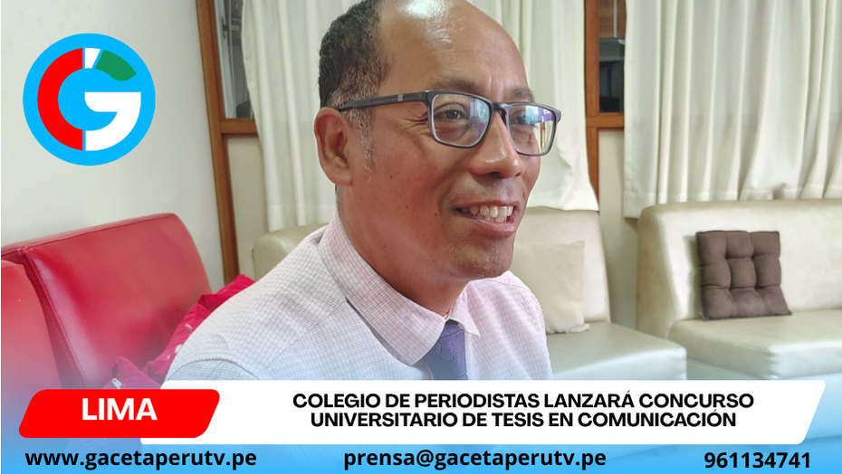 Colegio de Periodistas lanzará concurso universitario de tesis en comunicación