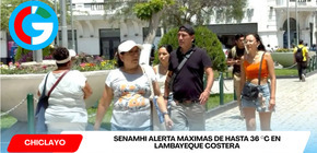 Senamhi alerta máximas de hasta 36 °C en Lambayeque costera