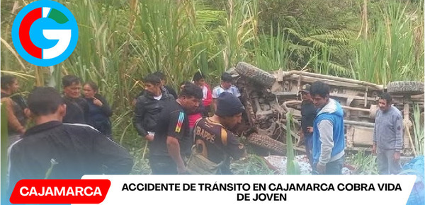Accidente de tránsito en Cajamarca cobra vida de joven
