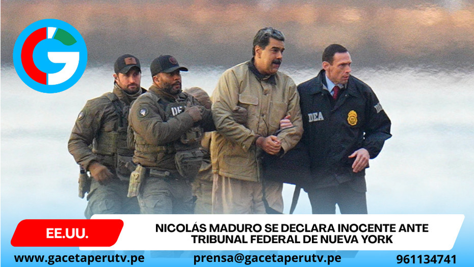 Nicolás Maduro se declara inocente ante tribunal federal de Nueva York