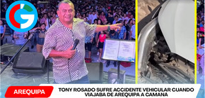 Tony Rosado sufre accidente vehicular cuando viajaba de Arequipa a Camaná
