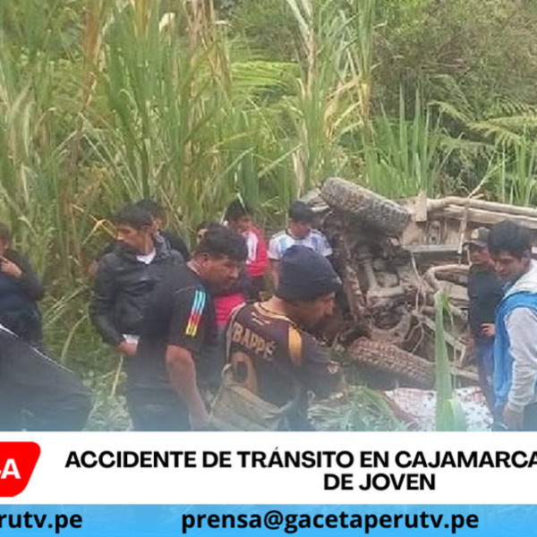 Accidente de tránsito en Cajamarca cobra vida de joven