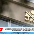 JNE establece reglas clave para candidaturas regionales y municipales 2026