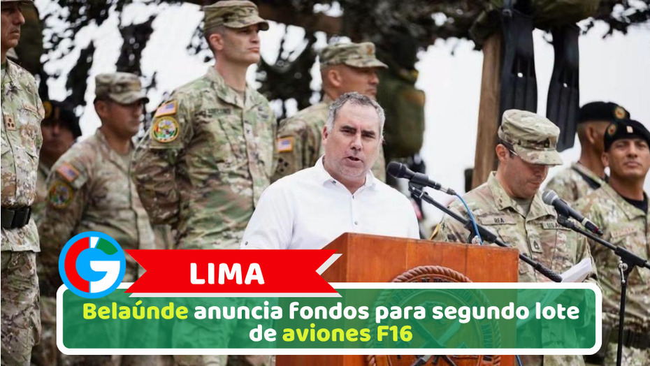 Lima: Belaúnde anuncia fondos para segundo lote de aviones F16