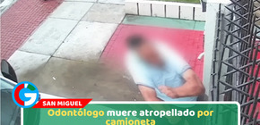 Odontólogo muere atropellado por camioneta
