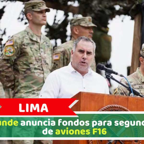 Lima: Belaúnde anuncia fondos para segundo lote de aviones F16