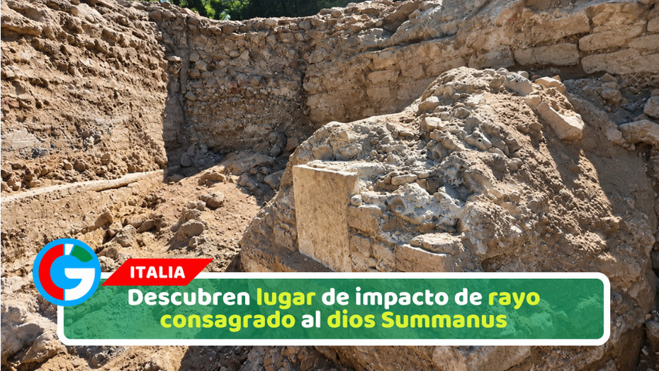 Descubren lugar de impacto de rayo consagrado al dios Summanus