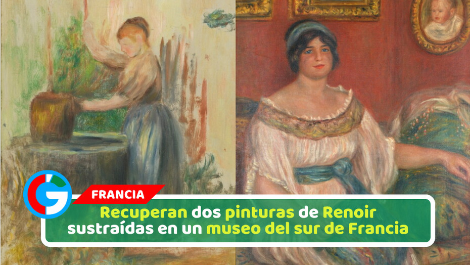 Recuperan dos pinturas de Renoir sustraídas en un museo del sur de Francia