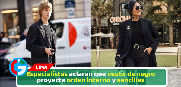 Especialistas aclaran que vestir de negro proyecta orden interno y sencillez
