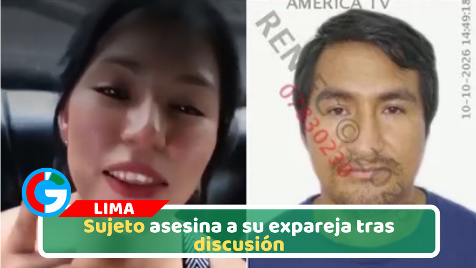 Sujeto asesina a su expareja tras discusión