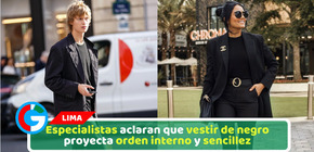 Especialistas aclaran que vestir de negro proyecta orden interno y sencillez