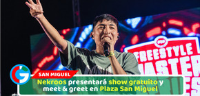 Nekroos presentará show gratuito y meet & greet en Plaza San Miguel