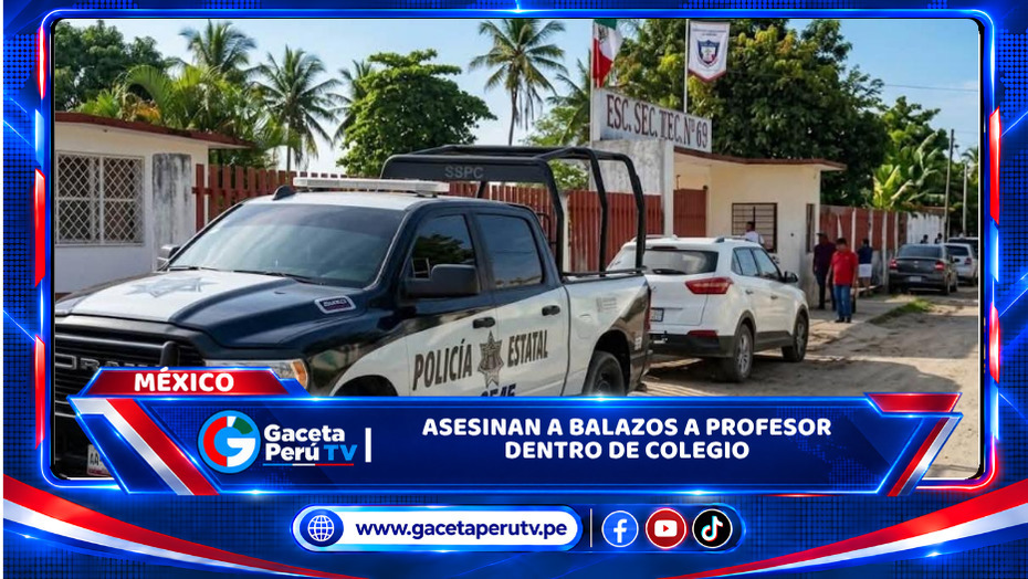 Asesinan a balazos a profesor dentro de colegio