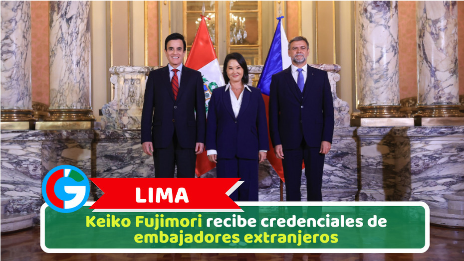 Lima: Keiko Fujimori recibe credenciales de embajadores extranjeros