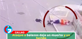Ataque a balazos deja un muerto y un herido