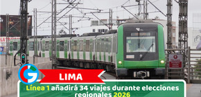 Lima: Línea 1 añadirá 34 viajes durante elecciones regionales 2026