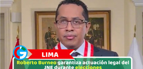 Lima: Roberto Burneo garantiza actuación legal del JNE durante elecciones