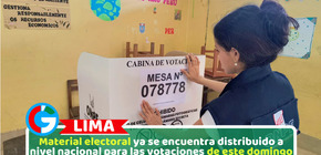 Material electoral ya se encuentra distribuido a nivel nacional para las votaciones de este domingo