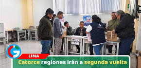 Catorce regiones irán a segunda vuelta