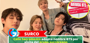 Surco: Calle Sacramento adopta nombre BTS por visita del grupo surcoreano