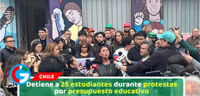 Detiene a 25 estudiantes durante protestas por presupuesto educativo