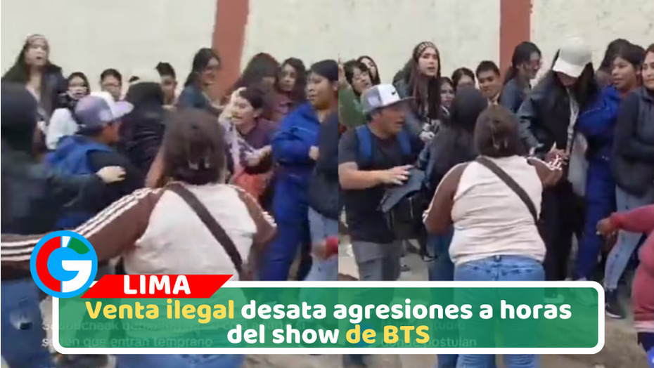 Venta ilegal desata agresiones a horas del show de BTS