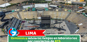 Lima: Exministra advierte riesgos en laboratorios por conciertos de BTS