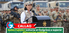 Callao: Keiko Fujimori exhorta al Congreso a superar diferencias políticas