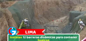 Lima: Instalan 12 barreras dinámicas para contener huaicos