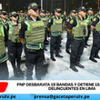 PNP desbarata 19 bandas y detiene 151 presuntos delincuentes en Lima